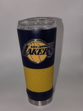 Los Angeles Lakers Stainless Tumbler - Purple & Yellow